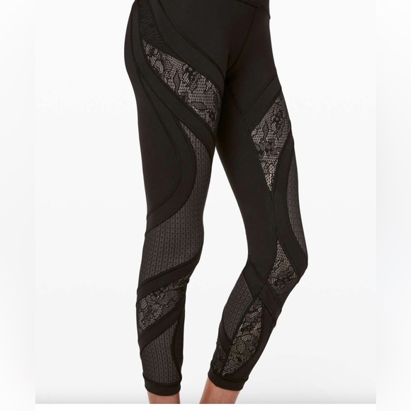 Lululemon Wunder Under High Rise Tight 25” Lace Black xx. - Picture 2 of 16